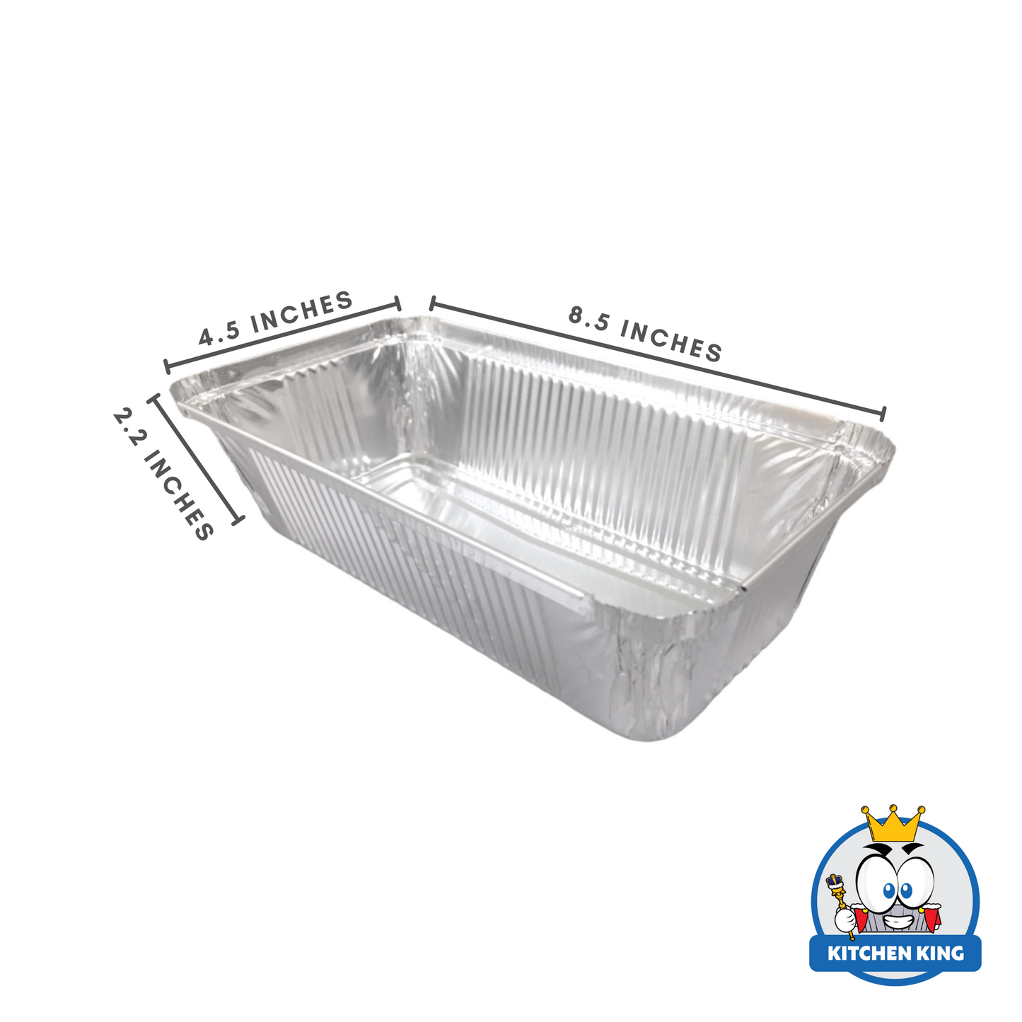 Aluminum Tray - Loaf Big 900ml (RE216) with Plastic Lid