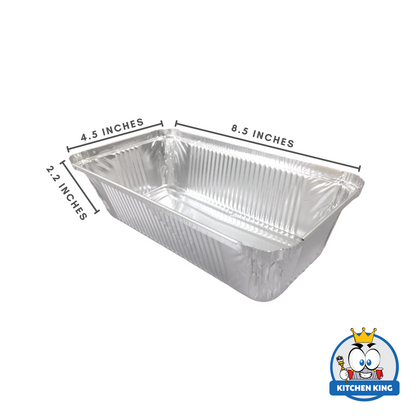 Aluminum Tray - Loaf Big 900ml (RE216) with Plastic Lid