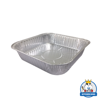 Aluminum Tray - Square Pan 1350ml (SQ204) with Plastic Lid