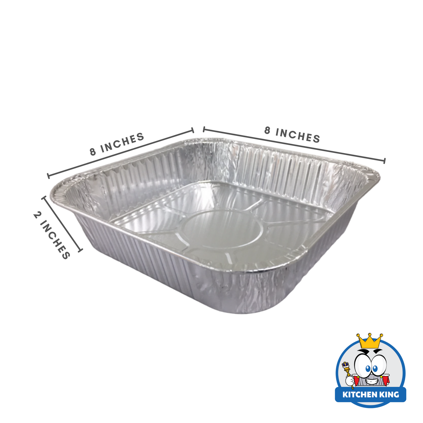 Aluminum Tray - Square Pan 1350ml (SQ204) with Plastic Lid