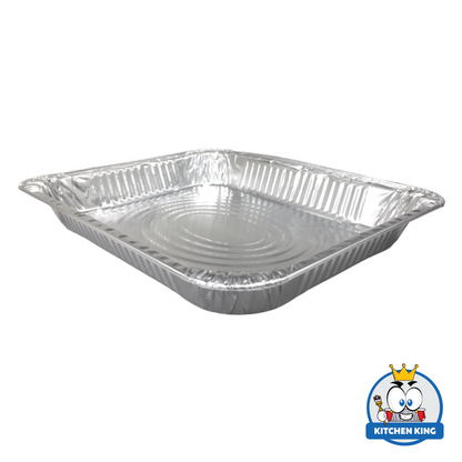 Aluminum Tray - Catering Large Shallow 2100ml (AC3326S) with Plastic Lid