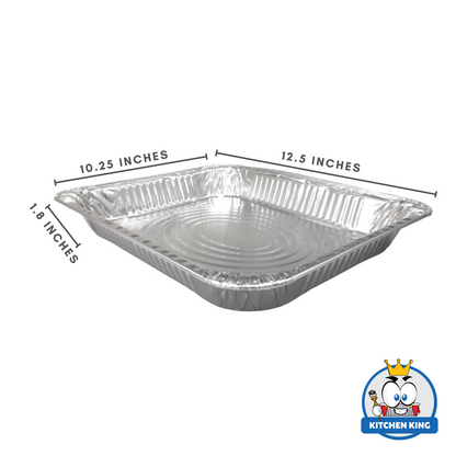 Aluminum Tray - Catering Large Shallow 2100ml (AC3326S) with Plastic Lid