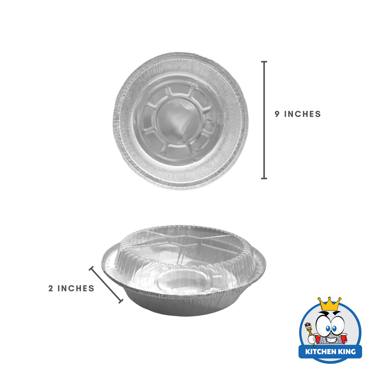 Aluminum Tray - Round Pans 1300ml [RO9] with Plastic Lid