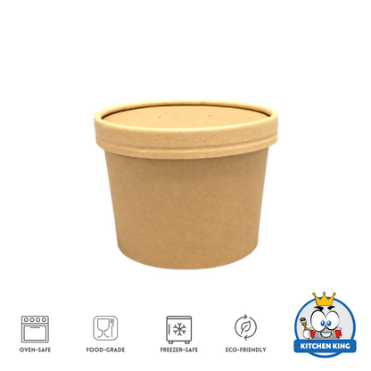 Kraft Paper Tub 20oz  | Ice Cream tub with Lid