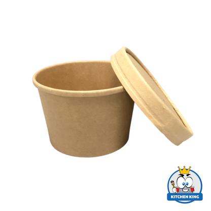 Kraft Paper Tub 20oz  | Ice Cream tub with Lid